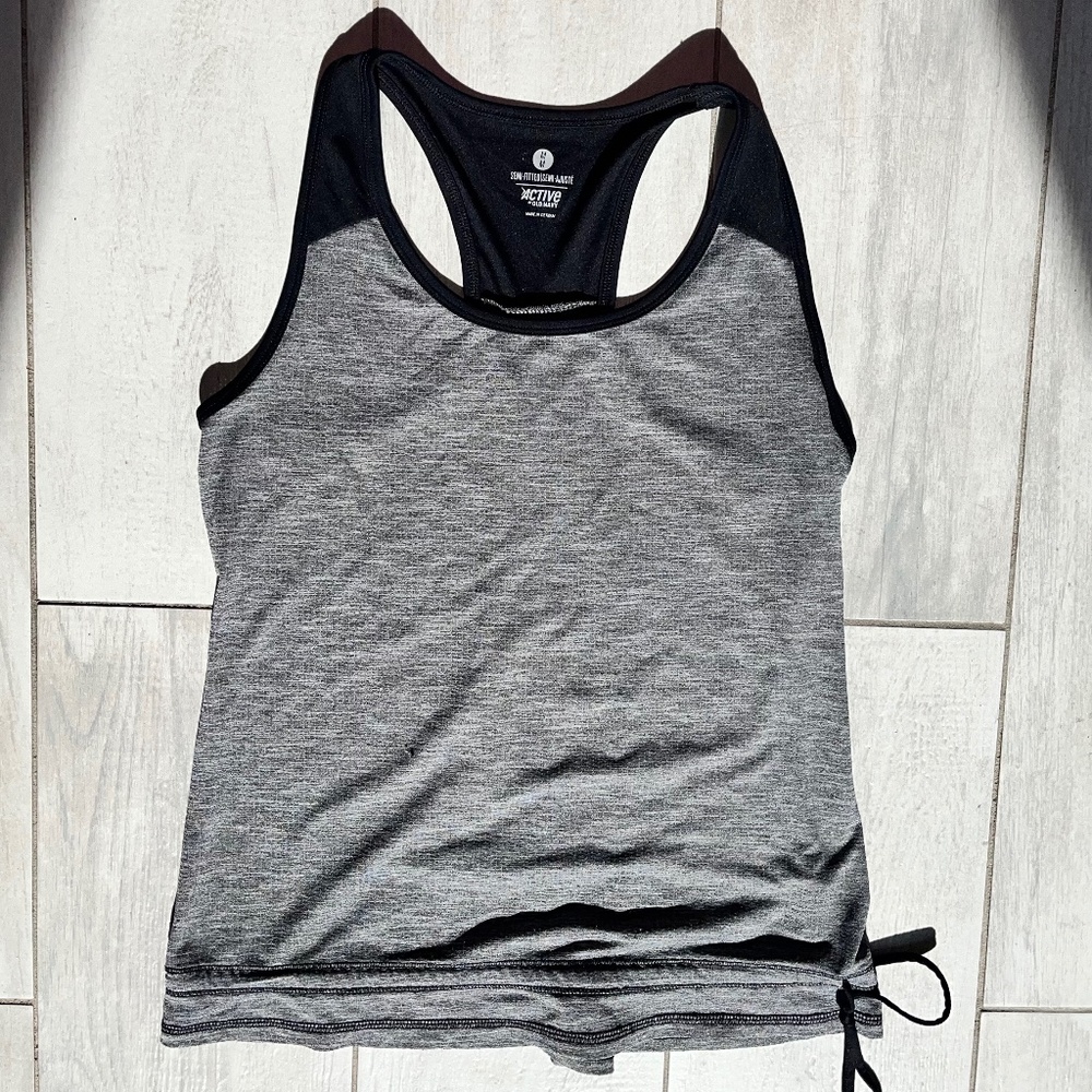 Gray Racerback Workout Tank